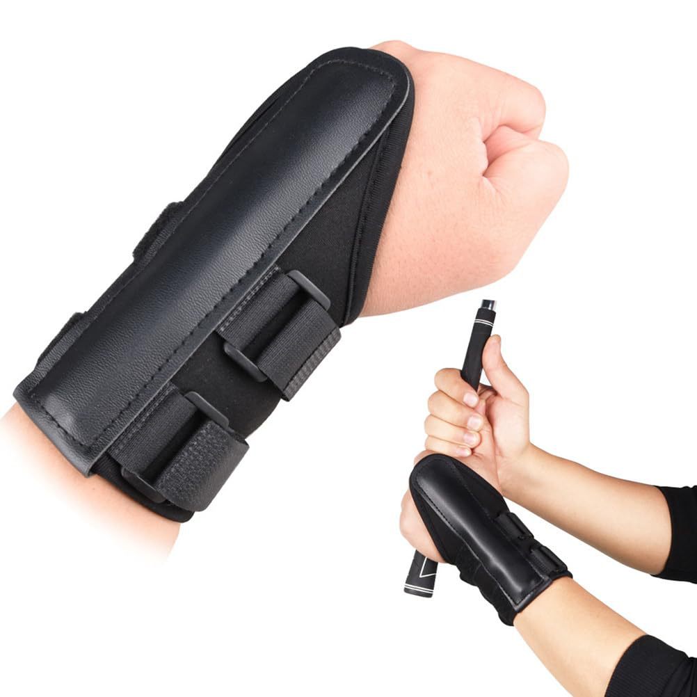 Golf swing wrist fixation