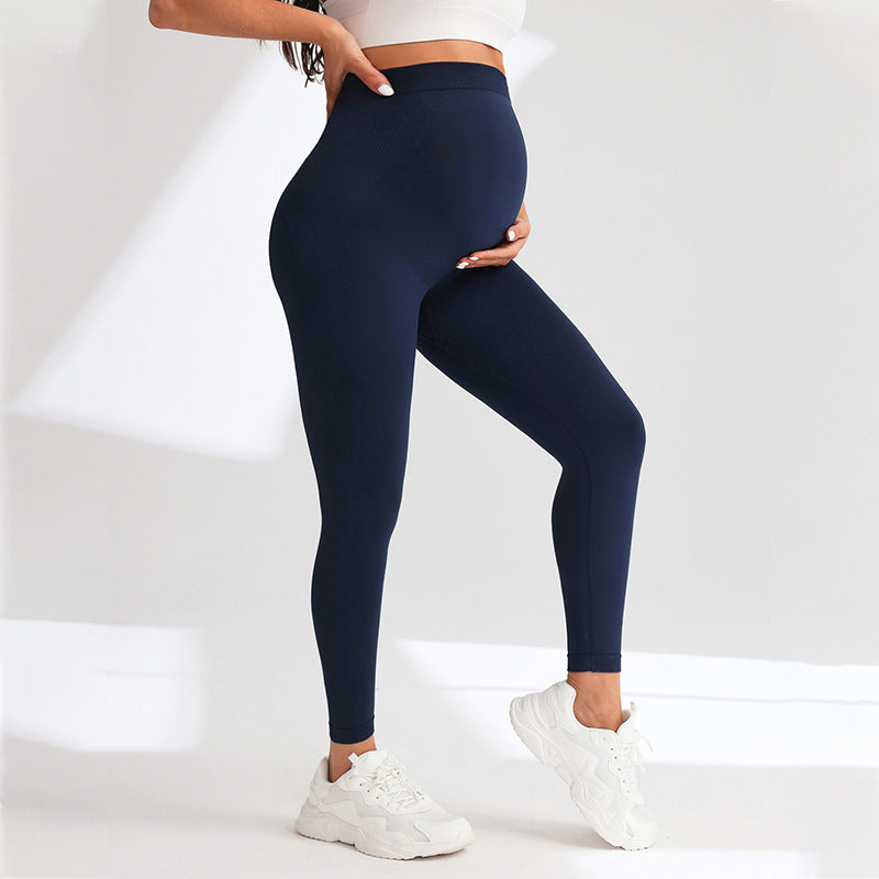 Maternity Yoga Pants - High Waisted Seamless Pregnancy Leggings