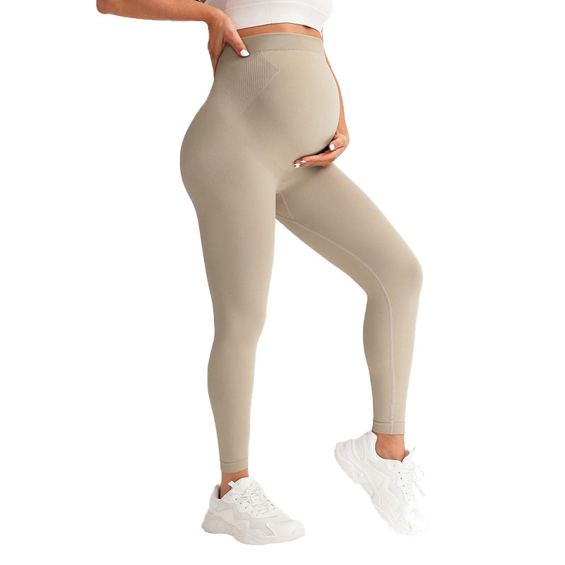 Maternity Yoga Pants - High Waisted Seamless Pregnancy Leggings