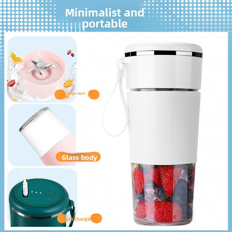 Portable rechargeable mini juicer cup